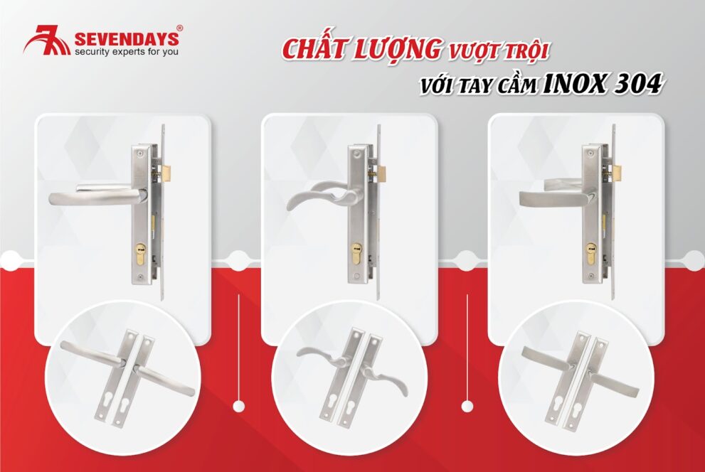Bộ Khóa Siêu Bền Inox Vĩnh Cửu Sevendays có độ bền vượt trội