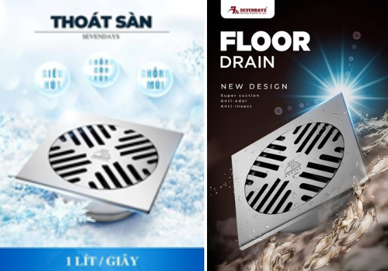 Ga thoát sàn giúp thoát nước, ngăn mùi, chặn rác