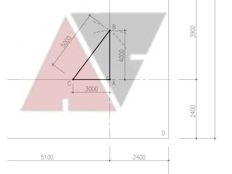 CÁCH LẤY GÓC VUÔNG TRONG XÂY DỰNG – GIÁC MÓNG NHÀ