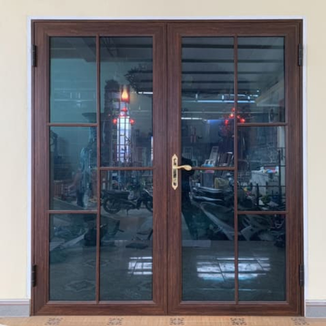 Cửa nhôm hệ vát cạnh 55