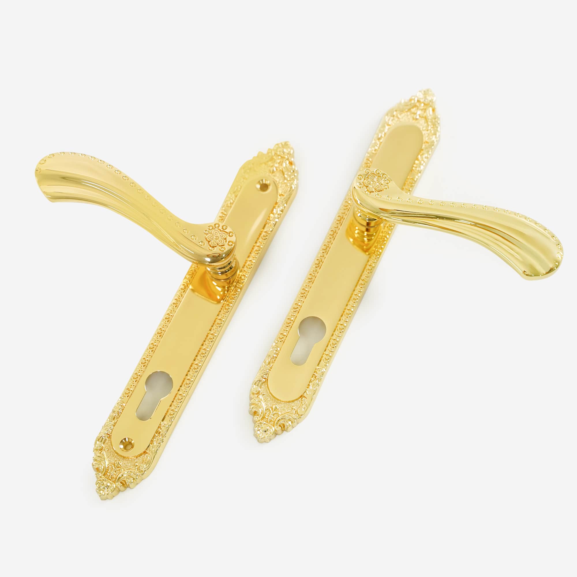 Khóa siêu bền đồng mạ vàng 24k đa điểm