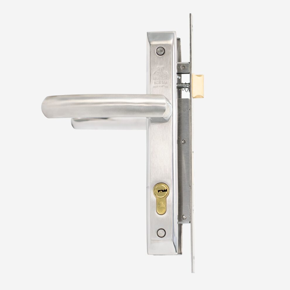 Khóa Siêu Bền Inox Vĩnh Cửu Tay Cong Đơn Điểm