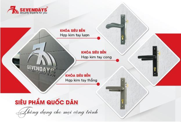 Khóa Siêu Bền Hợp Kim Sevendays có những màu gì?