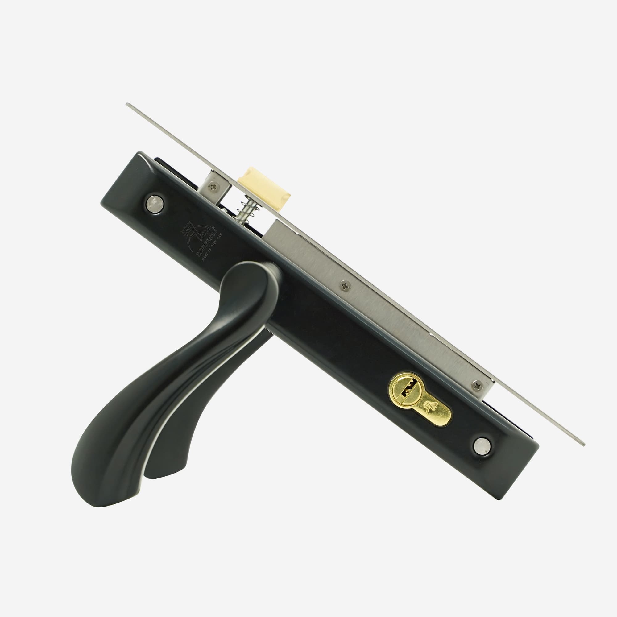 khóa siêu bền hợp kim tay lượn đen