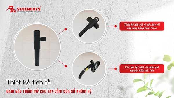 Những ưu điểm của tay đơn điểm liền khối Sevendays? Tay nắm cửa liền khối Sevendays bền, đẹp