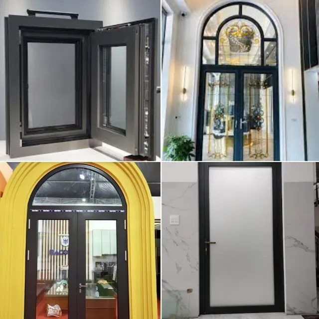 Cửa nhôm hàn góc Bacofes thẩm mỹ vượt trội