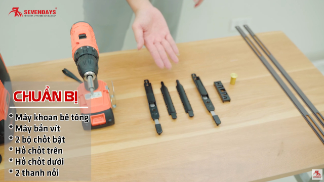 Hướng dẫn lắp chốt bật cửa nhôm tại nhà
