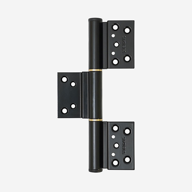 Địa chỉ mua bản lề hợp kim nhôm uy tín: Cách chọn và báo giá Bản lề lá HK nhôm 3D 22 nối cánh Xingfa - Đen
