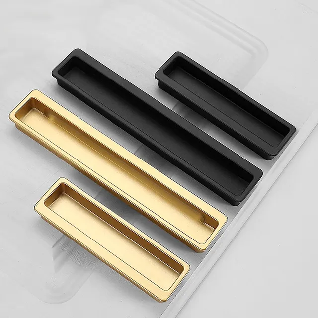 Top 4 mẫu tay nắm cửa nhôm đẹp sang trọng cho không gian Tay nắm âm là loại tay nắm được thiết kế lắp chìm vào bề mặt cửa