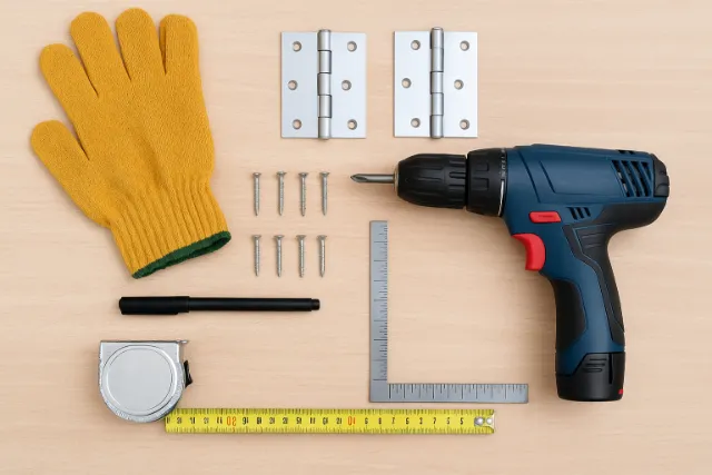 Cách lắp đặt bản lề nhôm chi tiết