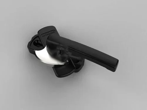 Khóa sò AP 01 hệ Xingfa sơn đen là sản phẩm nổi bật của thương hiệu Huy Hoàng
