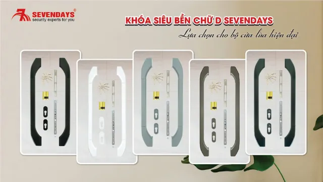 Mẫu ổ khoá cửa nhôm kéo, lùa an toàn, thẩm mỹ, chất lượng Khóa cửa lùa chữ D