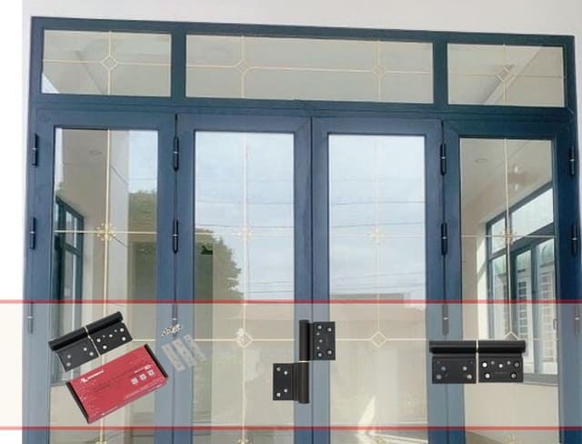 Các kích thước bản lề cối cửa nhôm thông dụng cho cửa mở quay Cửa nhôm dùng bản lề cối đúng tải trọng giúp sử dụng bền lâu