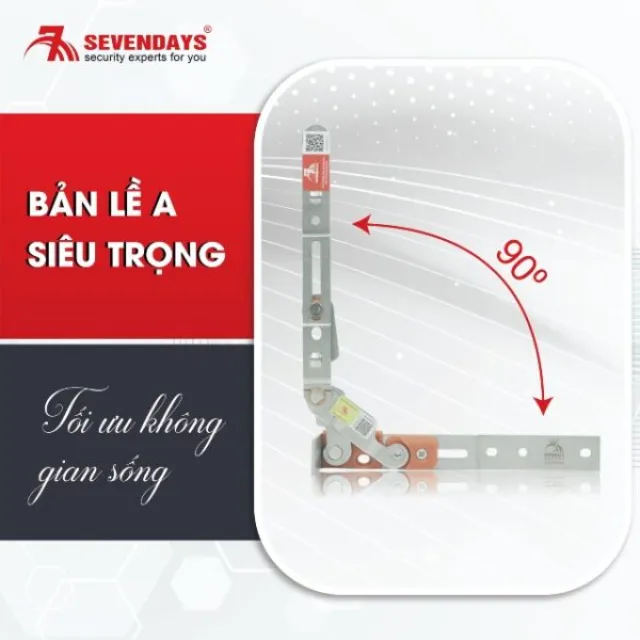 CÁC LOẠI BẢN LỀ CỬA NHÔM XINGFA PHỔ BIẾN NHẤT HIỆN NAY Bản lề chữ A là phụ kiện cửa nhôm có hình dạng giống chữ A và có khả năng mở góc