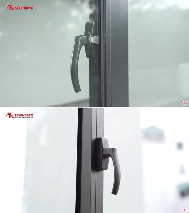 Khoá cửa sổ nhôm – Giải pháp chắc chắn, đẹp & tiện lợi cho ngôi nhà bạn So sánh khóa sò và tay nắm khóa cửa sổ nhôm tích hợp Sevendays