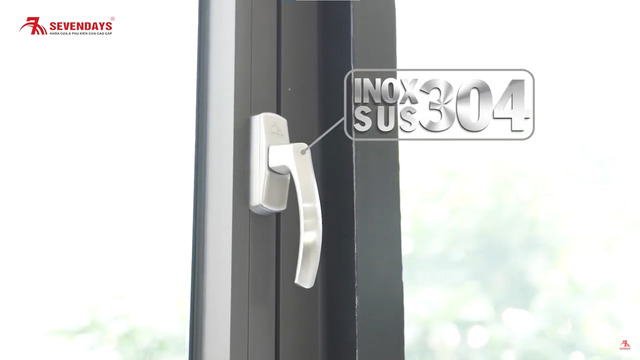 Tay gạt cửa sổ nhôm kính - Cách lựa chọn và Lắp đặt chuẩn nhất Tay gạt inox bền đẹp, chống gỉ sét, thẩm mỹ cao