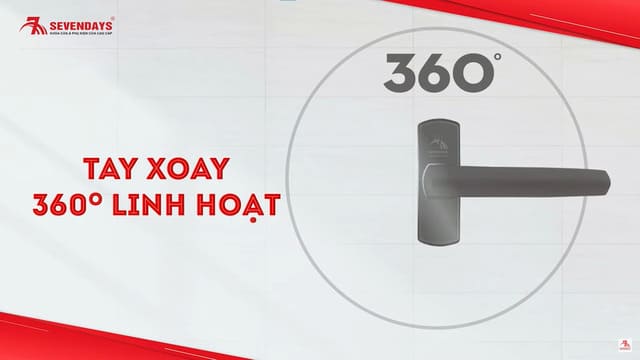 Khoá cửa sổ nhôm – Giải pháp chắc chắn, đẹp & tiện lợi cho ngôi nhà bạn Tay nắm khóa cửa sổ nhôm đa điểm xoay 360 Sevendays