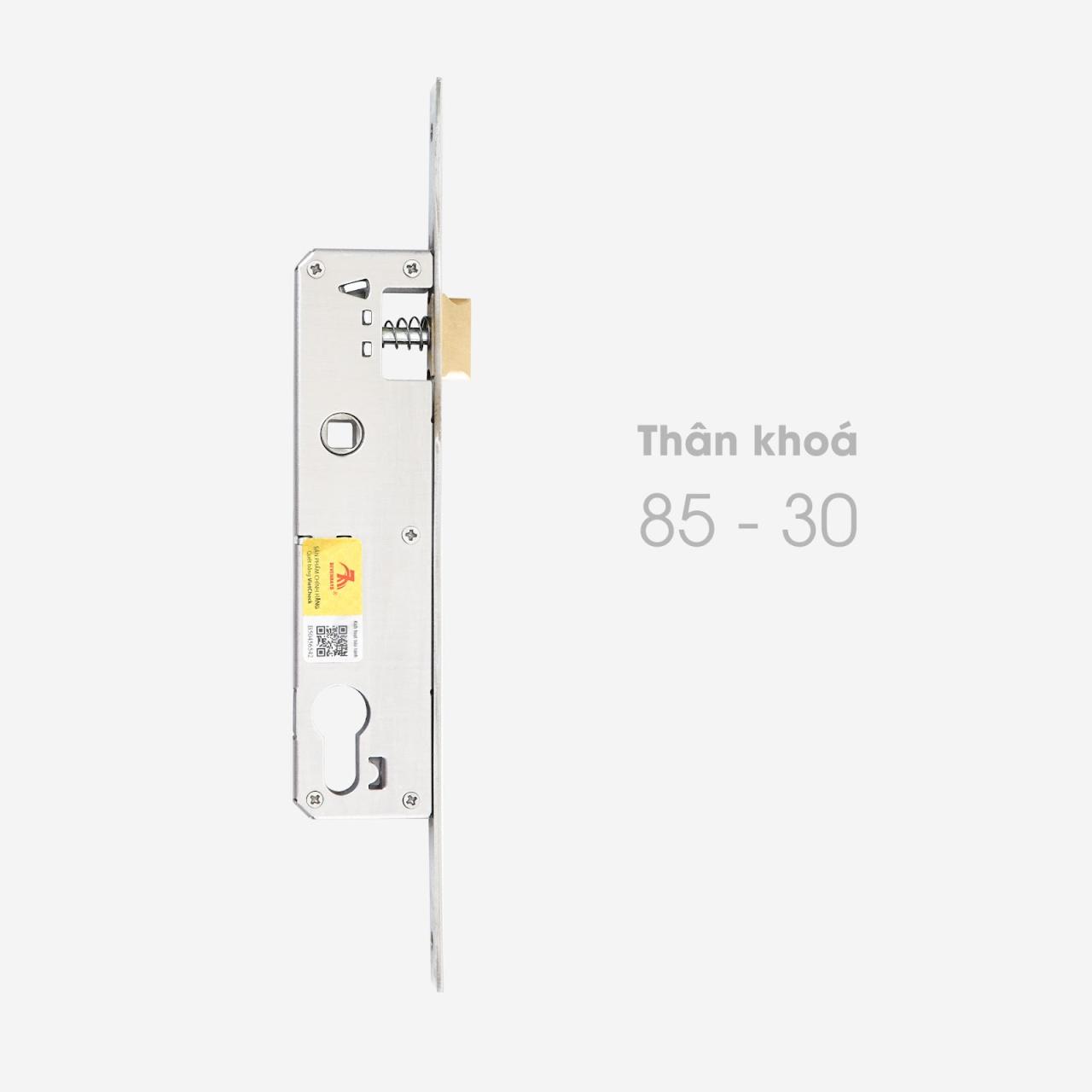 Khóa siêu bền hợp kim tay lượn – Trải nghiệm cầm nắm thoải mái, vừa vặn đến từng chi tiết Thân khóa 8530 chống mài mòn