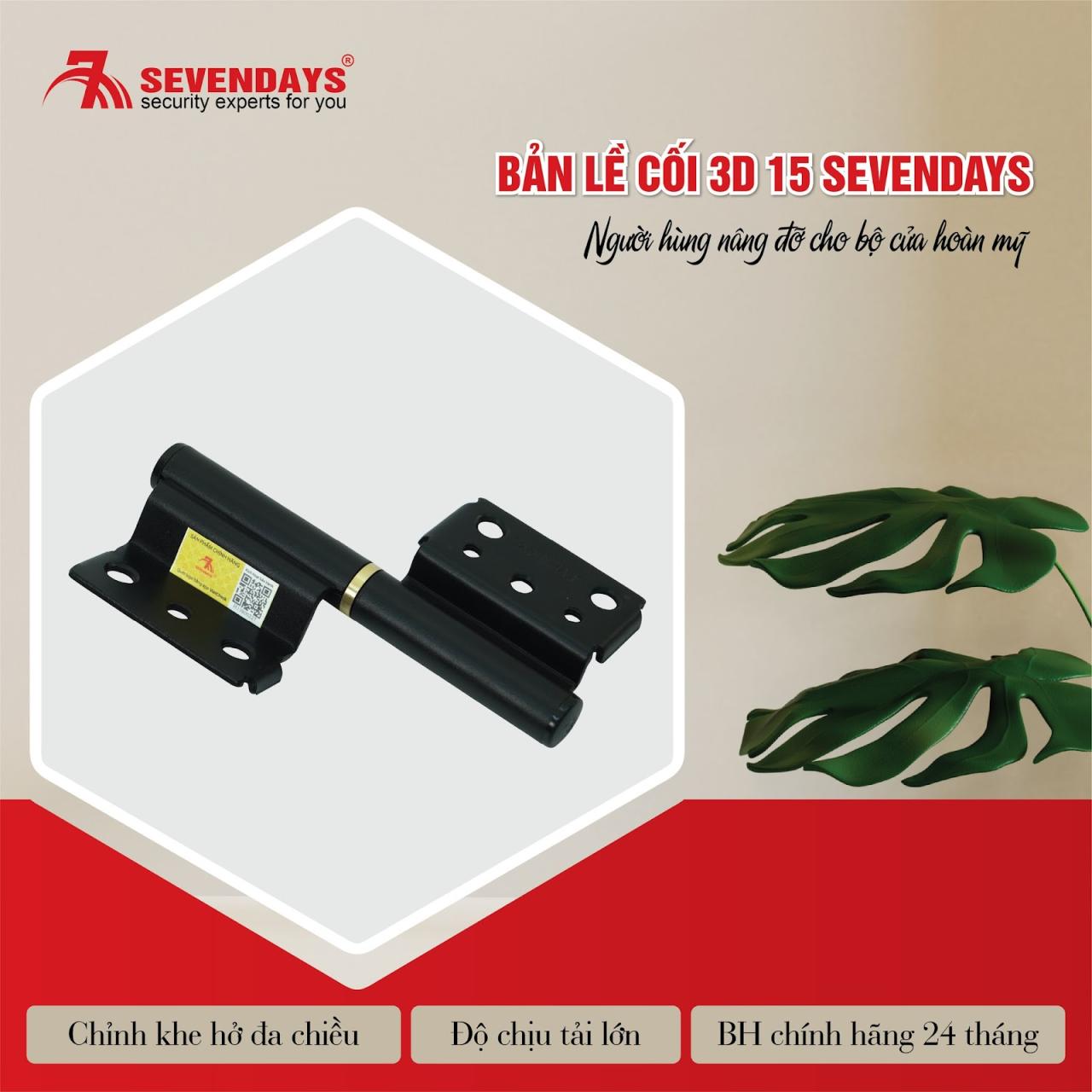 Khám Phá Bản Lề Cối 3D 15 Sevendays – Đẳng Cấp Cho Cửa Nhôm Hệ A55 Vát Cạnh Điểm nổi bật của Bản lề cối 3D 15