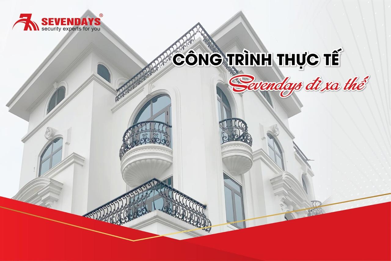 Vì Sao Phụ Kiện Sevendays Luôn Chinh Phục Được Sự Tin Tưởng Của Khách Hàng? Công trình thực tế lắp đặt phụ kiện Sevendays