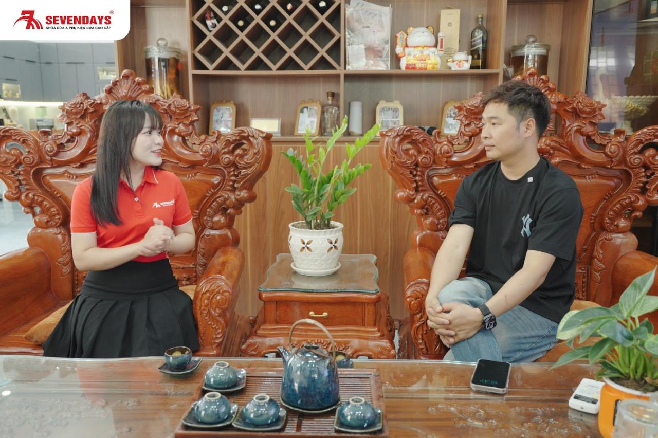 Công trình gia đình anh chị Cẩm Nhung tại Thái Nguyên Anh Cẩm chia sẻ cảm nhận về phụ kiện Sevendays