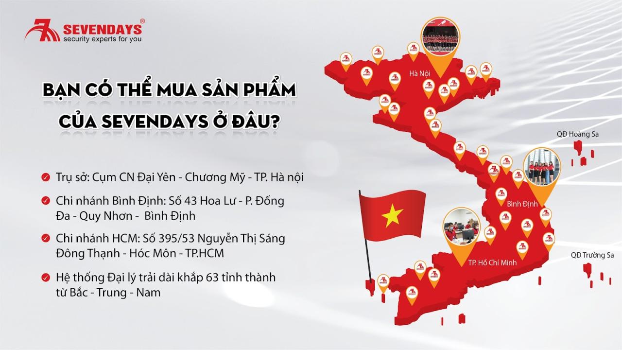 Đại lý phân phối khắp 3 miền