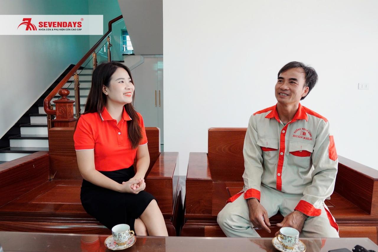 Ghé thăm xưởng nhôm kính Xuân Kiên tại Hải Phòng Anh Kiên chia sẻ cảm nhận về công trình