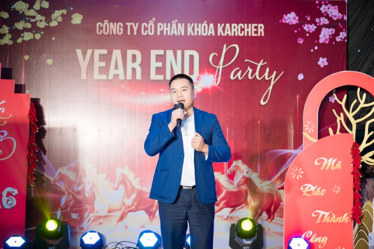 YEAR END PARTY 2025 – HÀNH TRÌNH NHÌN LẠI CÙNG KARCHER Giám đốc điều hành công ty Cổ phần Khoá Karcher - Ông Đặng Trần Thủy