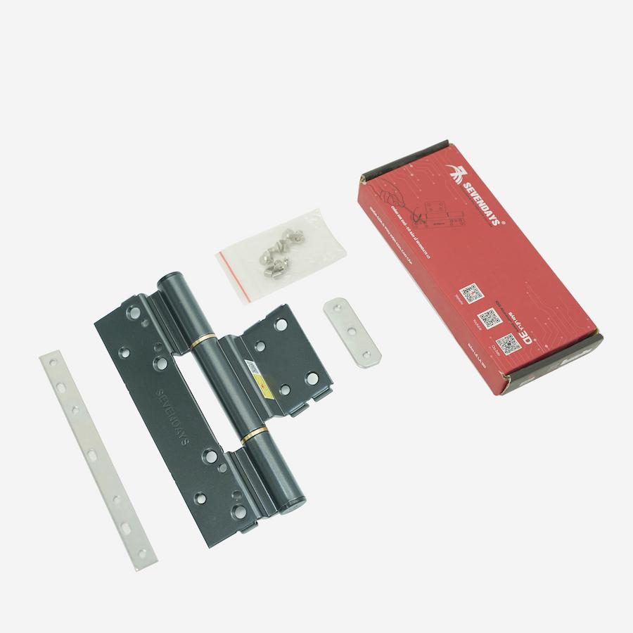 Giá phụ kiện cửa nhôm Xingfa trọn bộ là bao nhiêu? Bản lề lá 3D HK thép 19 Xingfa - xám