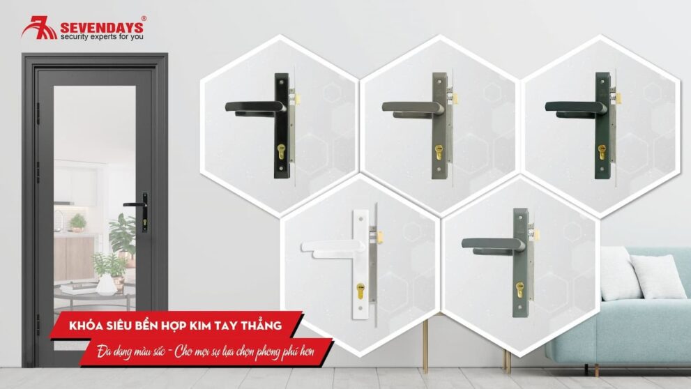 Khám phá những ưu điểm nổi bật của tay ốp Khóa Siêu Bền HK Sevendays Khoá siêu bền hợp kim đa dạng màu sắc