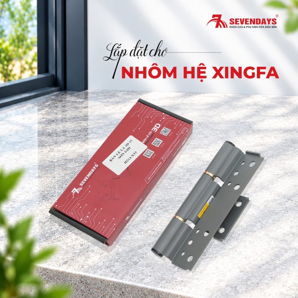 BẢN LỀ LÁ 3D HK THÉP X5 XINGFA BẢN LỀ LÁ 3D HK THÉP X5 XINGFA